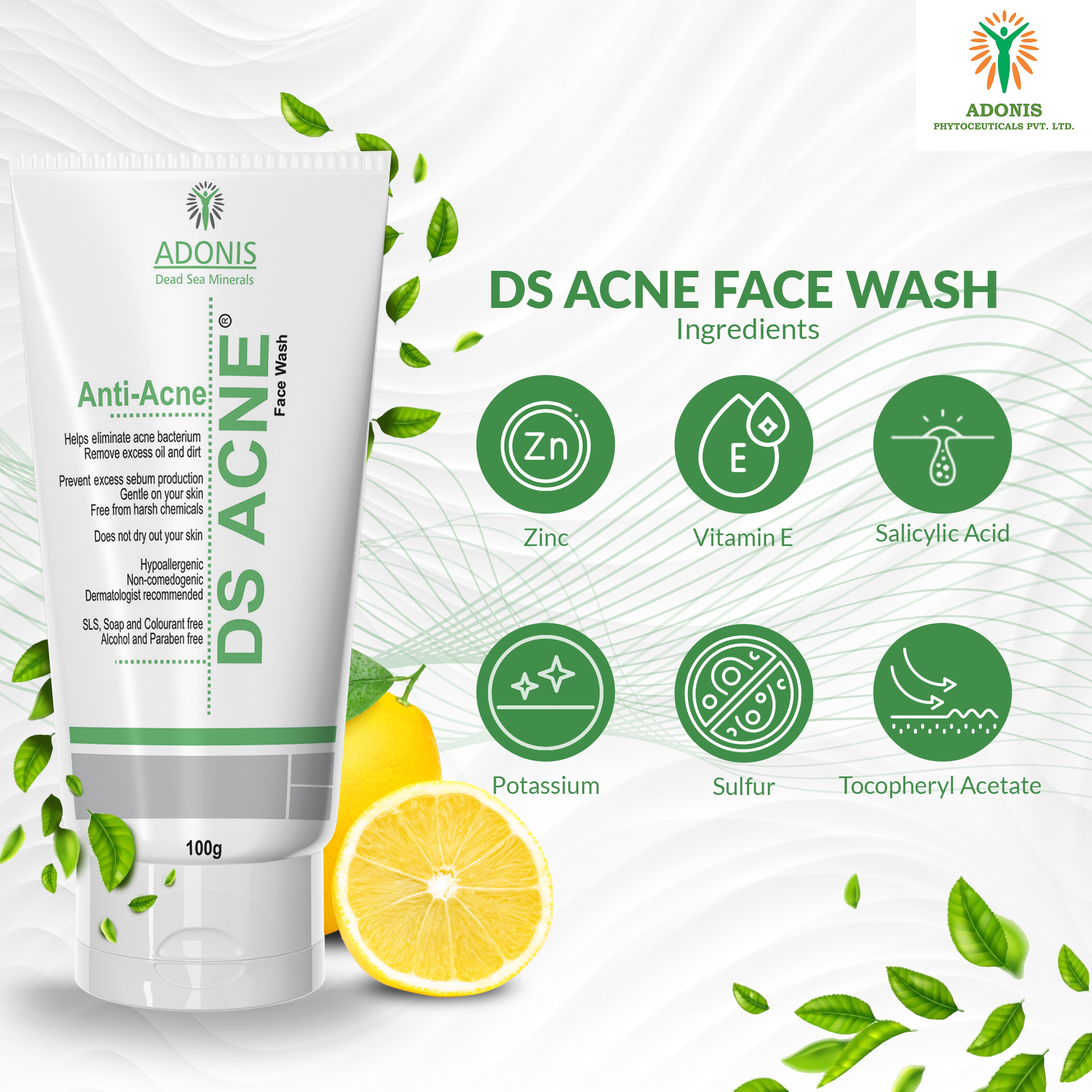DS ANTI-ACNE FACEWASH