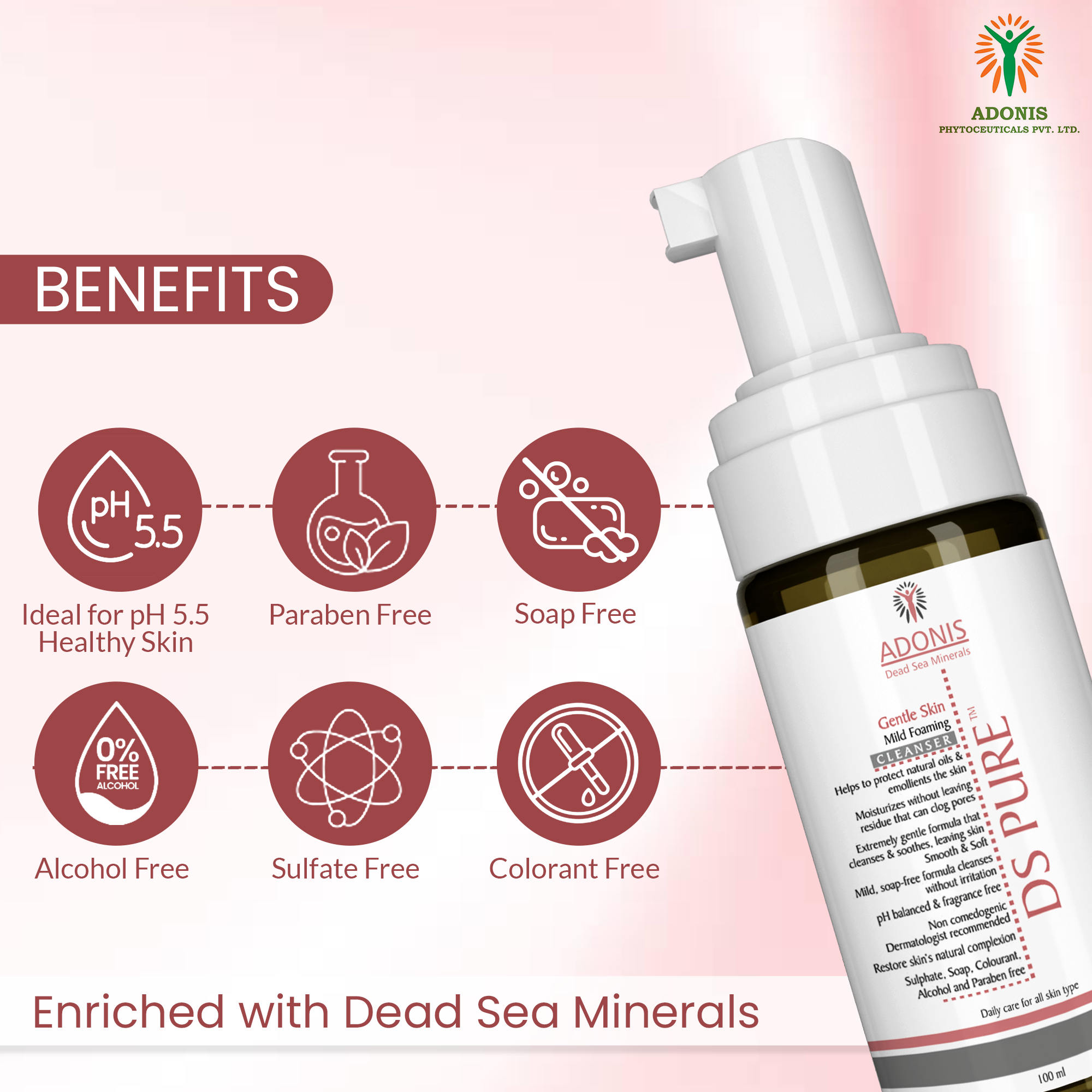 DS PURE MILD FOAMING CLEANSER