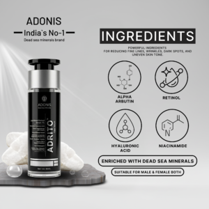 ADRITO Face Serum 50ml | Reduce Fine Lines Dark Sports & Wrinkles Serum | Evens Skin Tone & Brightens Dull Skin Lightweight & Fast Absorbing | For Men & Women Daily Use