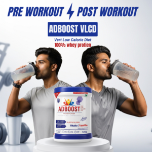 ADBOOST VLCD Protein Powder – Weight Management Meal Replacement | Whey Protein & Dead Sea Minerals | Sugar-Free Vanilla Flavor | 500g |BUY 1 GET 1 FREE