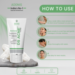 DS ANTI-ACNE FACEWASH | Acne Control Face Wash | Reduces Pimples, Blackheads & Excess Oil | For all skin types | Suitable for both men and women | 100ml