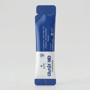 GLUTAT-MD MOUTH MELT ORAL IV SACHETS – Skin Brightening Sachets | L-Glutathione, Vitamin C & Antioxidants | Blueberry Flavour