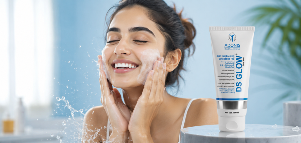 best skin brightening face wash for glowing skin | Adonis
