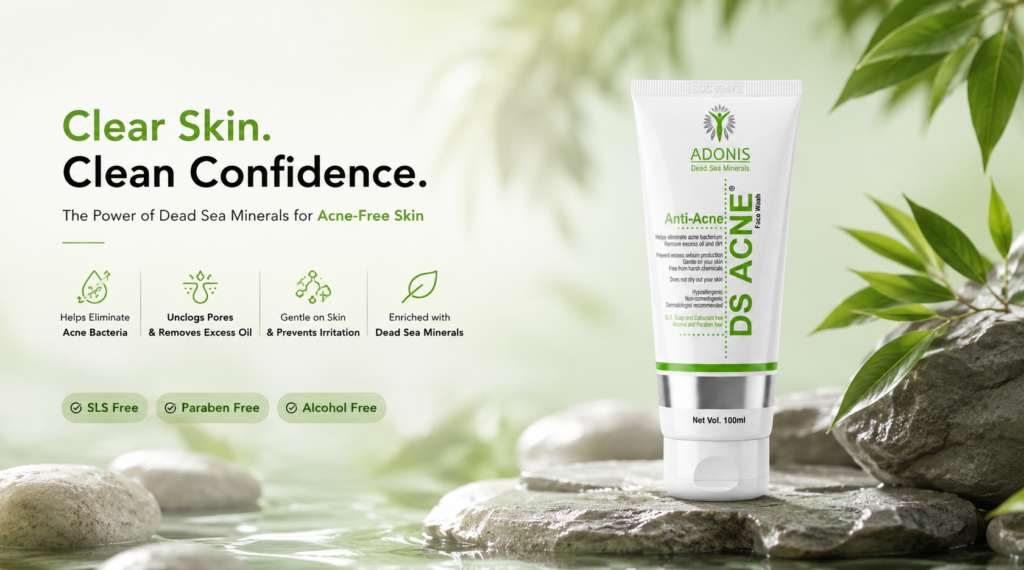 Best Anti Acne Facewash for Oily Skin | Dead Sea Adonis