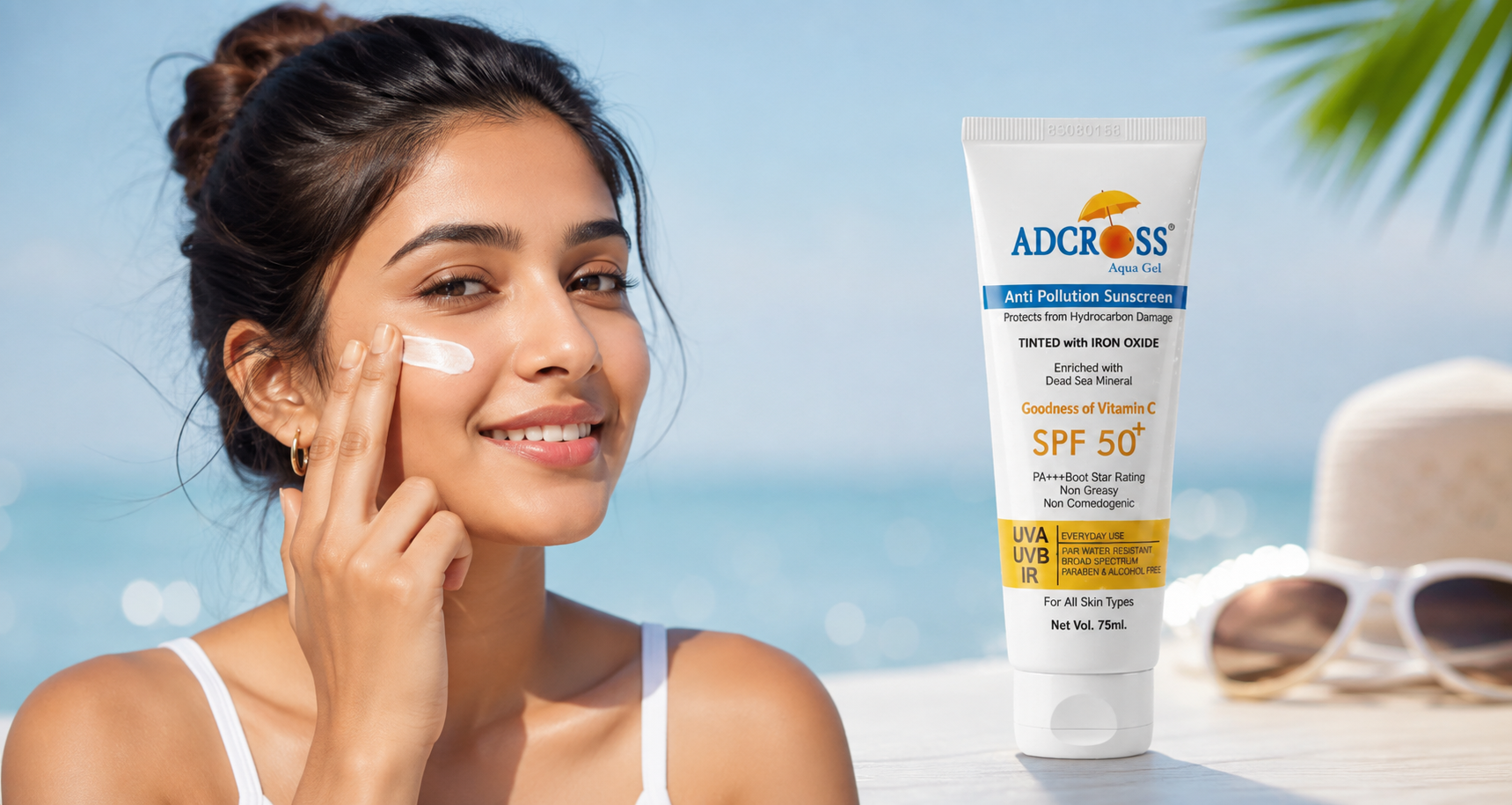 best broad spectrum SPF 50 sunscreen for oily skin | Adonis