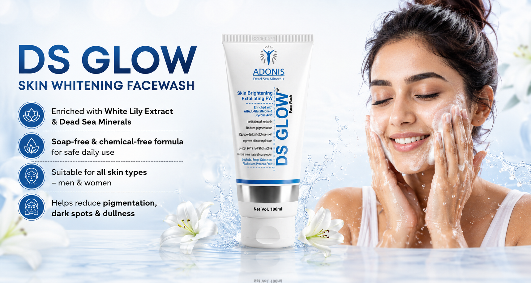 healthy glowing skin face wash