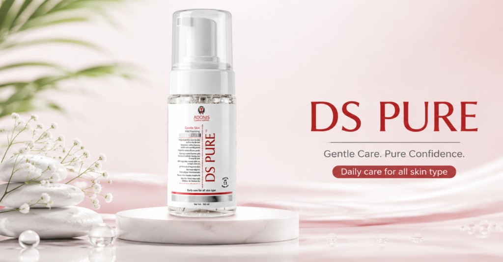 Best Face Cleanser for Combination Skin | DS PURE Mild Foaming Cleanser
